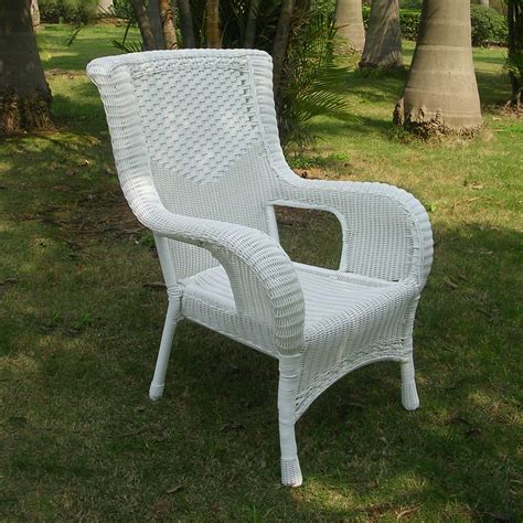 These excellent dining chairs also double as a relaxing chair for the porch or patio with a high side table in between. Resin Wicker/Aluminum Dining Chair | eBay