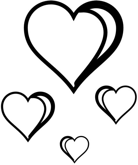 999x1198 Valentine Clip Art Black And White | Black and white stickers, Black and white heart ...