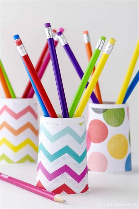 When i do a finished pencil drawing, i typically keep the drawing as clean as possible while drawing it. DIY Pencil Holder - Wine & Glue