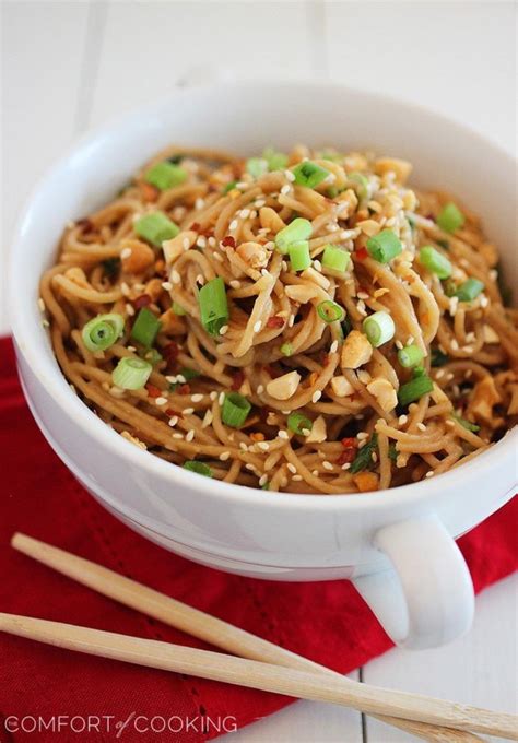Simple Asian Soy Peanut Noodles The Comfort Of Cooking
