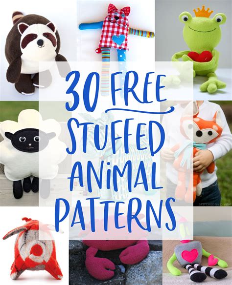 30 Free Stuffed Animal Patterns With Tutorials To Bring To Life