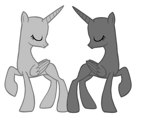 With ashleigh ball, tara strong, tabitha st. 2 alicorn princesses MLP bases | My little pony drawing ...