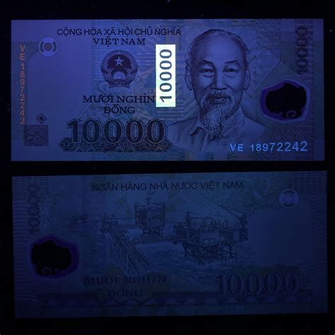 Vietnamese 10 000 Dong Uncirculated Condition Vietnam Banknotes