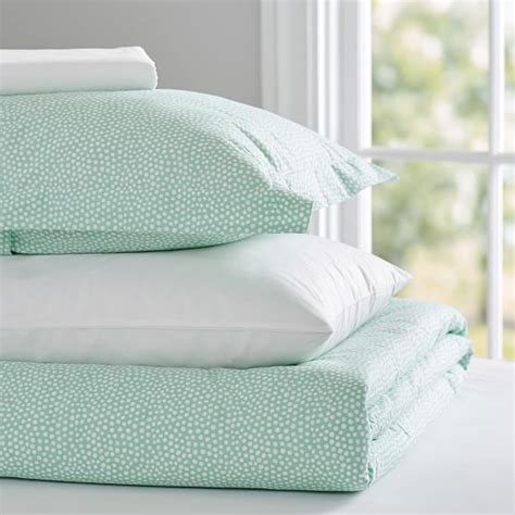 Mini Dot Deluxe Value Duvet Set Dorm Bedding Set Pottery Barn Teen