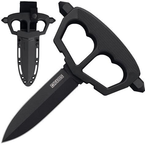 Chaos Push Knife W 2 Bolts Sk5 Blk Fine Powder Coat Cold Steel Knives