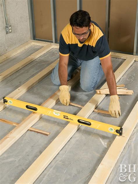 Sell to a cash buyer. How to Install Framing for Sleeper Floors | Basement ceiling ideas cheap, Basement floor ...