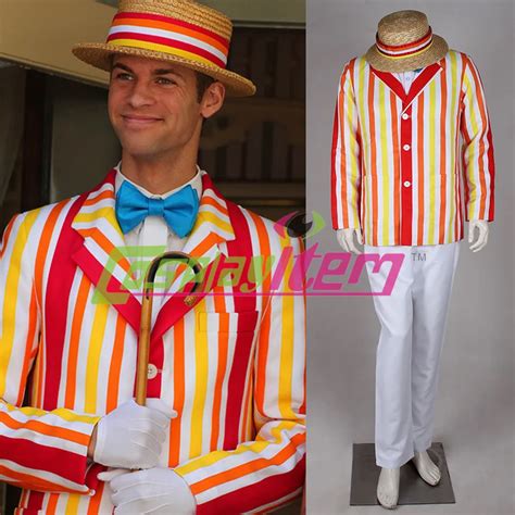 2015 customized mary poppins bert cosplay costume bert jacket costume suit uniform mary poppins