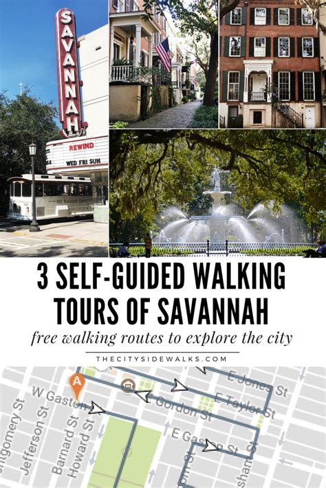 Printable Walking Map Of Savannah Ga