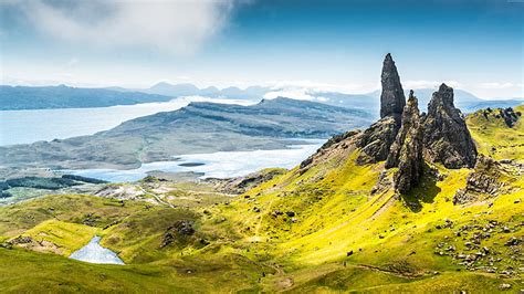 Fairy Glen Europa Naturaleza Isla De Skye 4k Escocia Fondo De