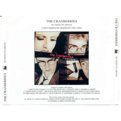 Слова и текст песни the cranberries no need to argue предоставлены сайтом megalyrics.ru. No need to argue-complete sessions 1994-1995 (russian ltd ...