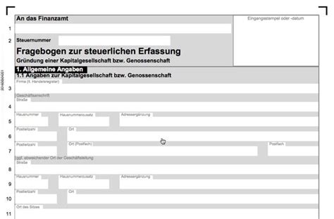 Weitere für die betreuung wichtige informationen: FRAGEBOGEN ZUR STEUERLICHEN ERFASSUNG PDF