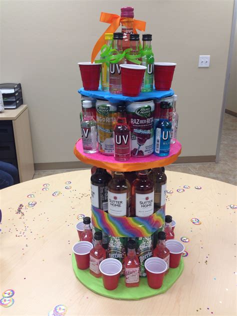 Homemade birthday cakes birthday cakes for men 60th birthday party cupcakes cupcake cakes jack daniels cake whisky liquor cake dolphin chocolate kahlua cake: Mini liquor bottle cake | Mini liquor bottles, Mini ...
