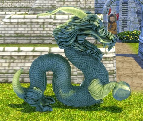 Déco Sculpture Dragon Sims 4 Mods Sims 2 Sims Stories Asian
