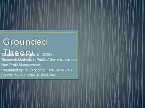 Grounded theory is one of the most popular research designs in the world. Grounded Theory as a Research Method