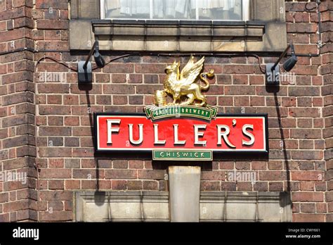 Fullers Beer Sign Stock Photo Alamy