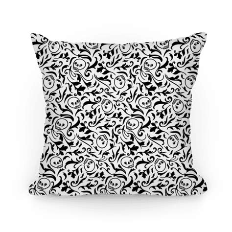 Maybe you would like to learn more about one of these? Filigree Flowers and Skulls Pattern Throw Pillow | LookHUMAN