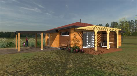 Maison en bois plain pied prix. Maison ossature bois plain pied prix - n15