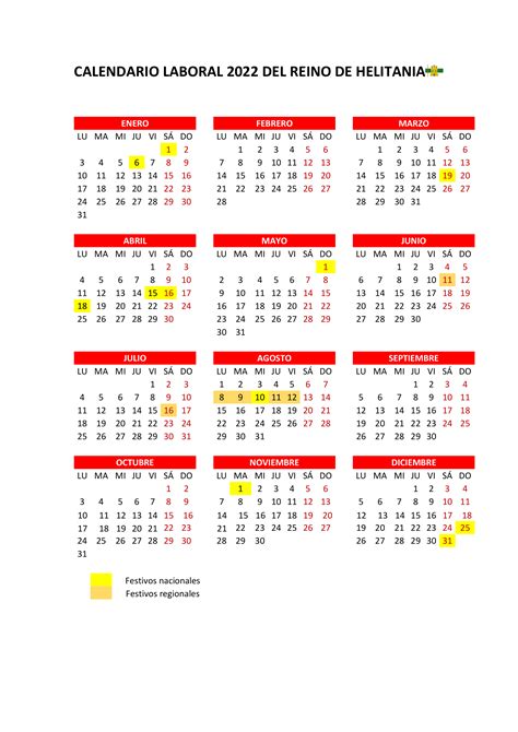 Calendario Laboral 2022 En Espa 241 A Y Los Festivos De Arag 243 N