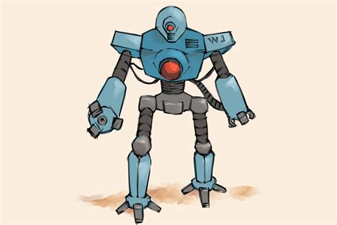 4 Ways To Draw A Robot Wikihow