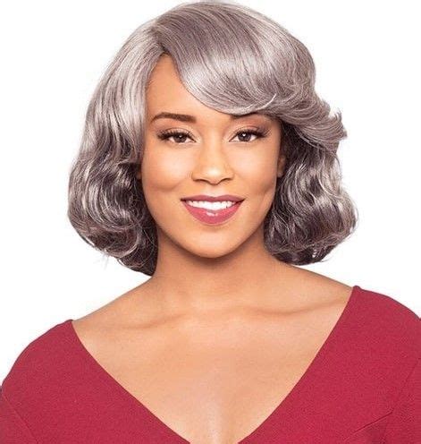 Foxy Silver Synthetic Lace Part Wig Sterling Ebonyline Wig Hair