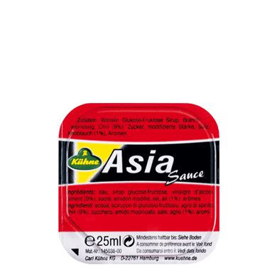 Branntweinessig (10) | существительное, мужской род. Asia Sauce - 150x25ml Dip Pot - Kühne Food Partners