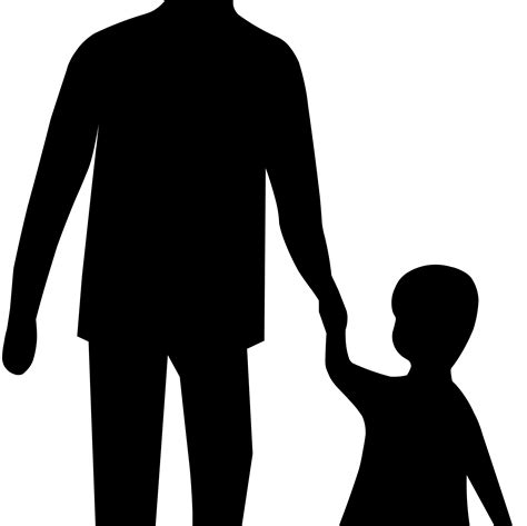 Parent Child Silhouette At Getdrawings Free Download