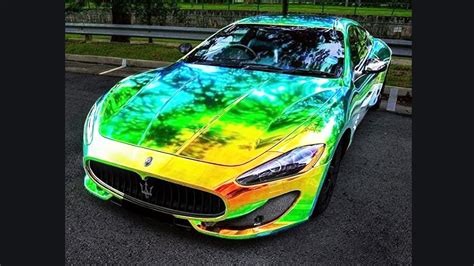 Color Changing Chrome Compilation Of Exotic Super Cars In Vinyl Wrap