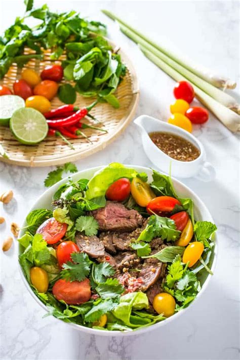 Easy Thai Beef Salad Wok Skillet