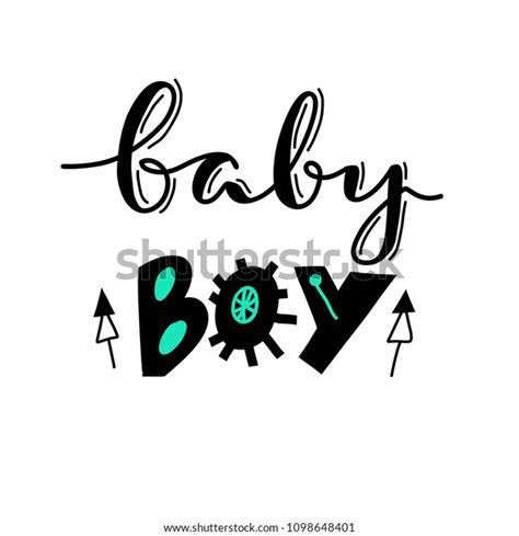 Baby Babe Vector Invitation Lettering Baby Stock Vector Royalty Free Shutterstock