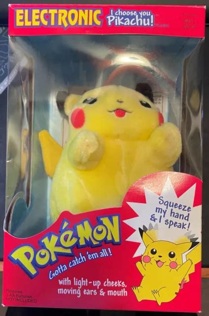 Pokemon 1998 Vintage Electronic Pikachu I Choose You Interactive Toy