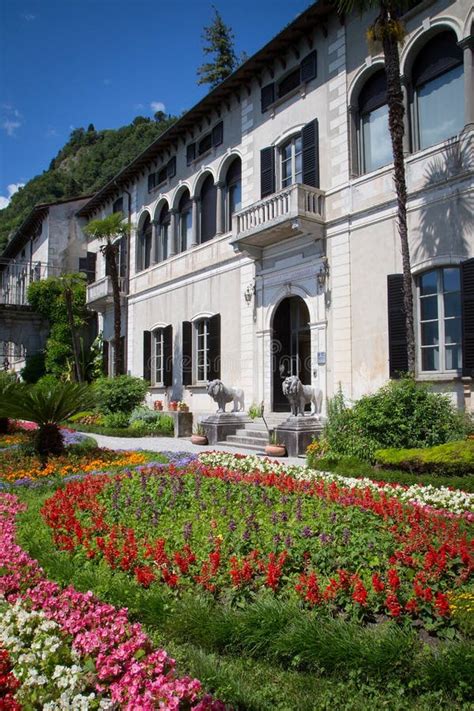 Villa Monastero Lake Como Italy Stock Image Image Of History