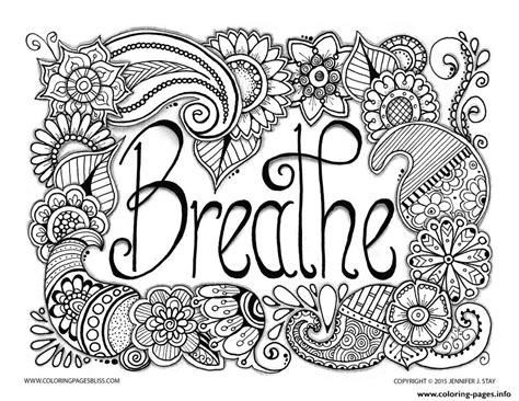 Get your own corner of the web for less! Breathe Adult Anti Stress Jennifer 3 Coloring Pages Printable