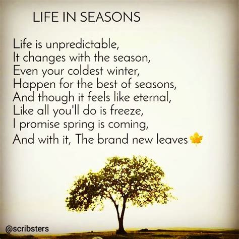 Life In Seasons Season Quotes Hope Poems Seasons Poem