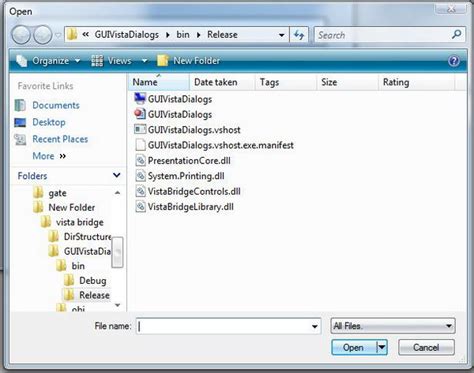 C How To Open New Openfiledialog Automatically In Vista Win Stack Overflow