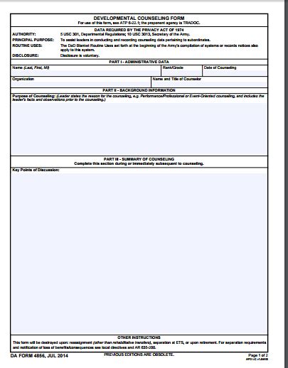 Da Form 4856 Fillable Savable Printable Forms Free Online