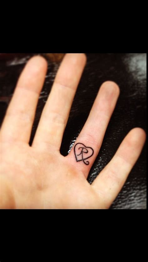 Daughter S Initial Tattooed On Wedding Ring Finger For My Riley Rae