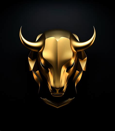Free A Golden Bull Icon For Logo Making Ai Generated Nohatcc