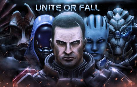 Wallpaper Mass Effect Fan Art Legion Shepard Spectre