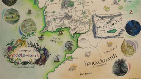 Jrr Tolkiens Annotated Middle Earth Map At Bodleian Bbc News