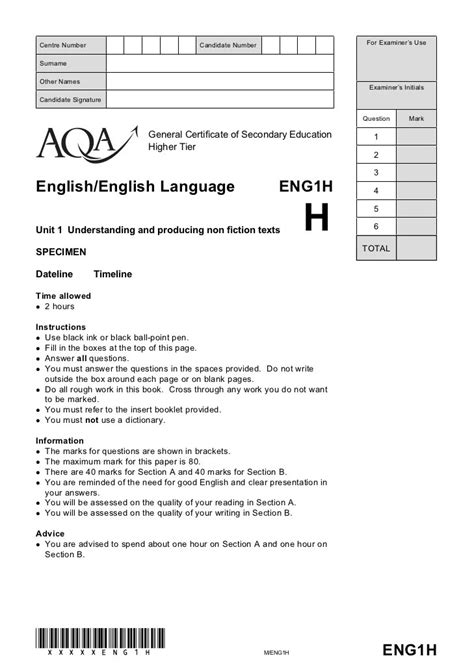 English Language Paper 1 Past Papers Aqa Pdf – tronecof1995 blog