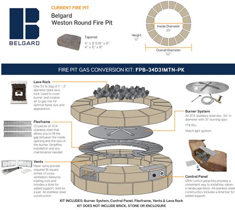 Round Fire Pit Burner Kit Buy Firegear Match Light Gas Fire Pit