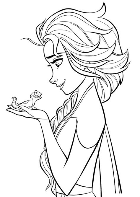 Princesse Elsa Coloriage Elsa À Imprimer Coloriage De Elsa La Reine