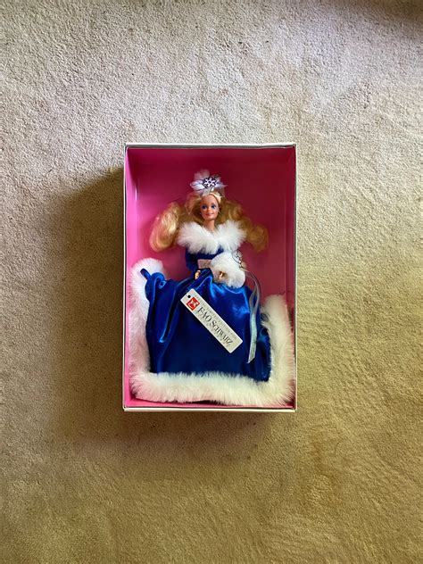 1990 fao schwarz winter fantasy barbie doll mattel limited edition etsy