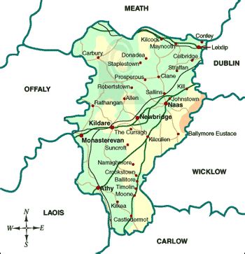 Kildare Map Region City 