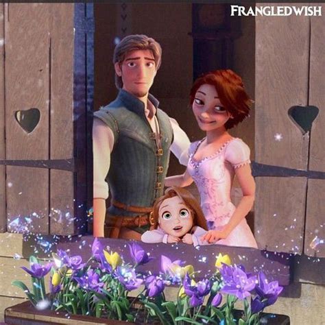 rapunzel eugene and their daughter oh my gosh i love this so much disney rapunzel disney