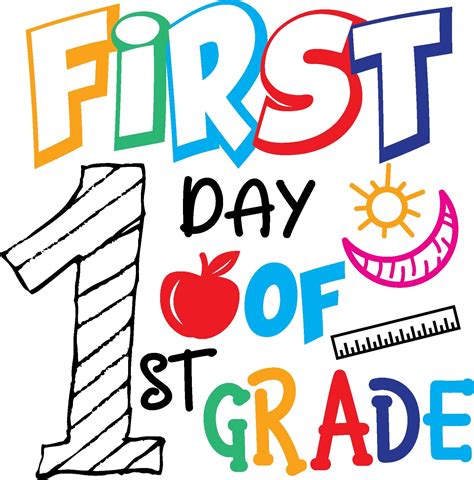 First Day Of 1st Grade Png Digital Download Etsy