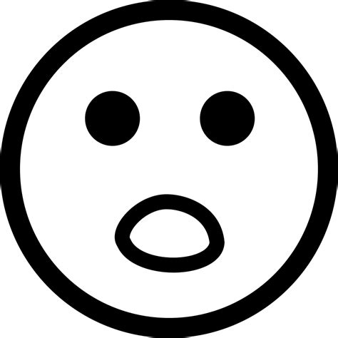 Surprised Face Svg Png Icon Free Download 56860 Onlinewebfontscom