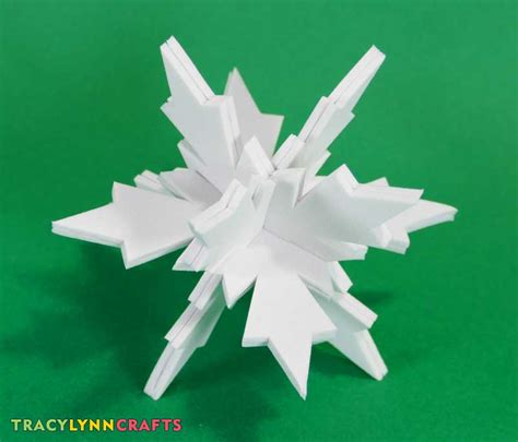 Make 3d Snowflakes From Craft Foam Tracy Lynn Crafts
