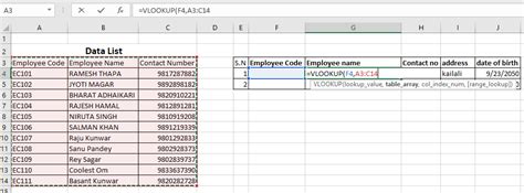 vlookup formula in excel with example - Kunwar Lab - The Tech blog