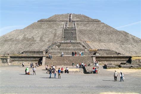 The Sun Pyramid At Teotihuacan En Mexico Editorial Photography Image